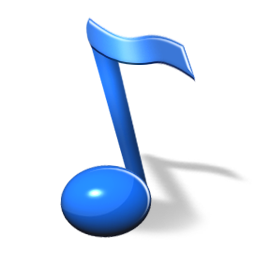 Blue Music-Note 2